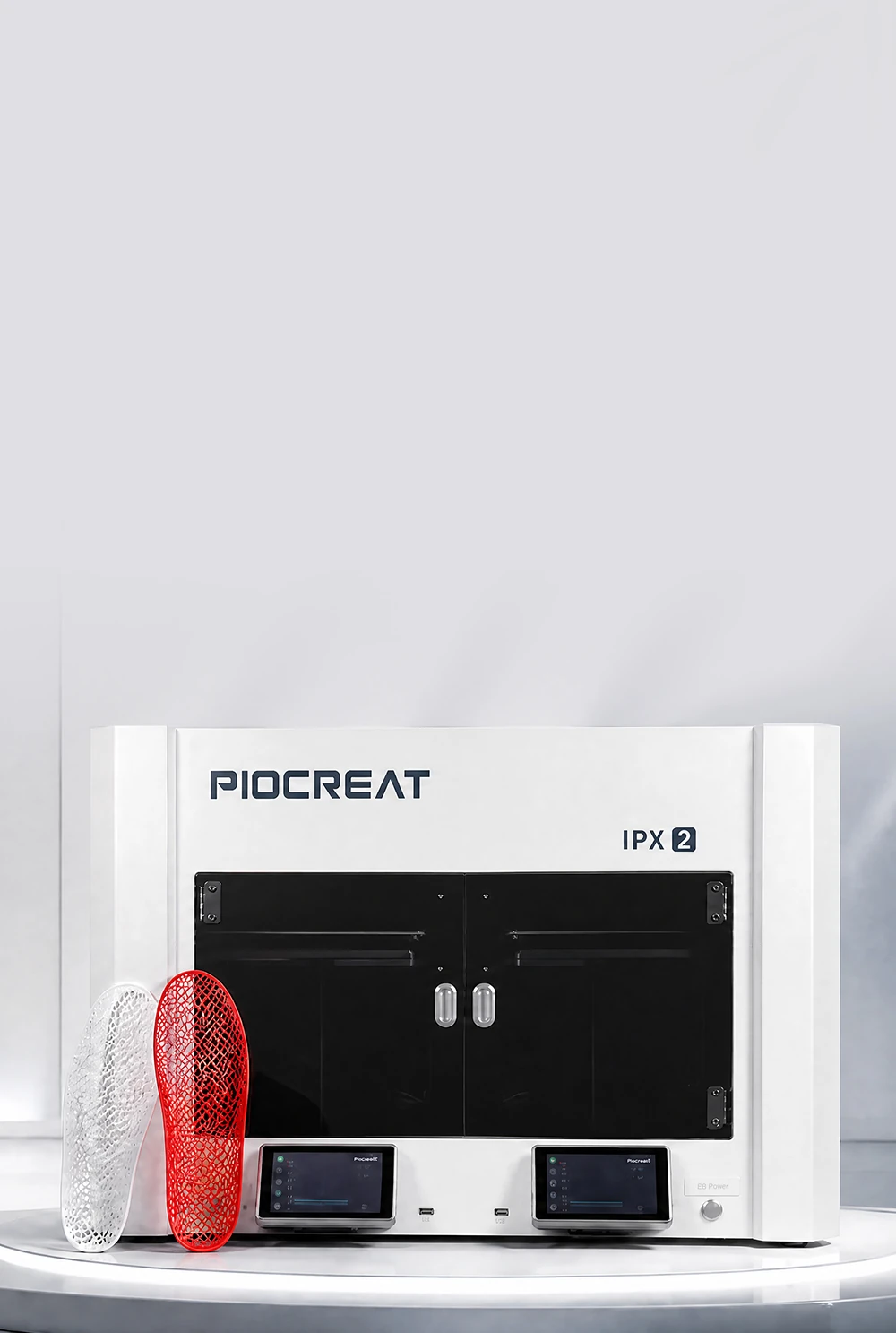 IPX2 dual-nozzle 3D printer with custom orthotic insoles