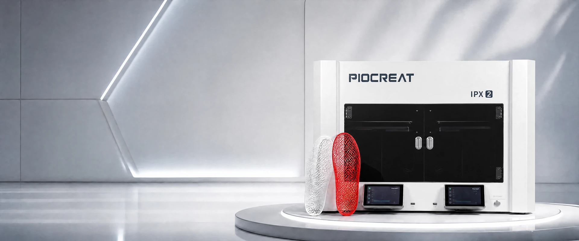 IPX2 dual-nozzle 3D printer with custom orthotic insoles