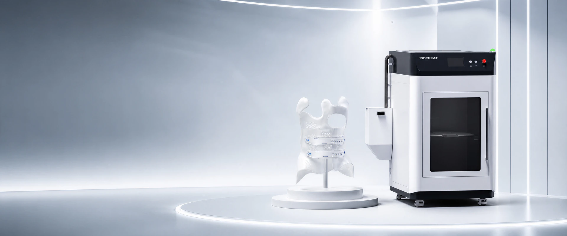 MS01 SE pellet 3D printer with a custom scoliosis brace