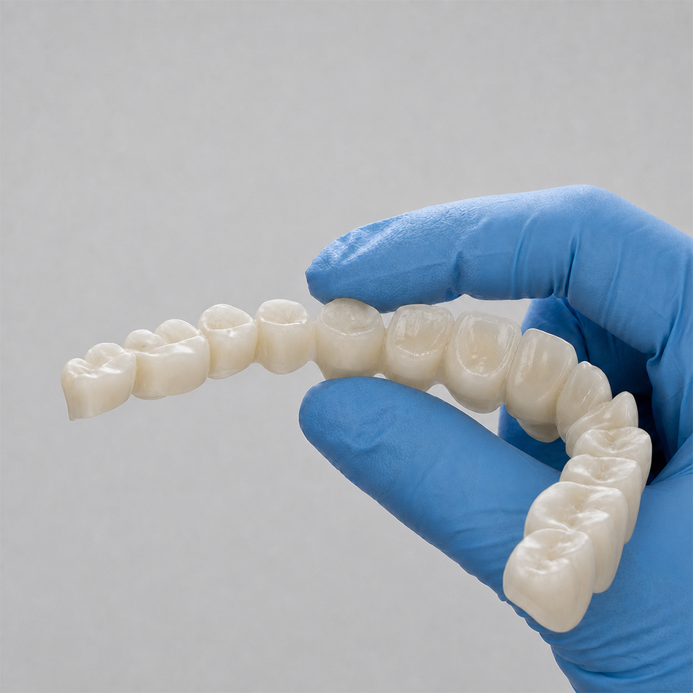 Temporary Restoration Resin application 3
