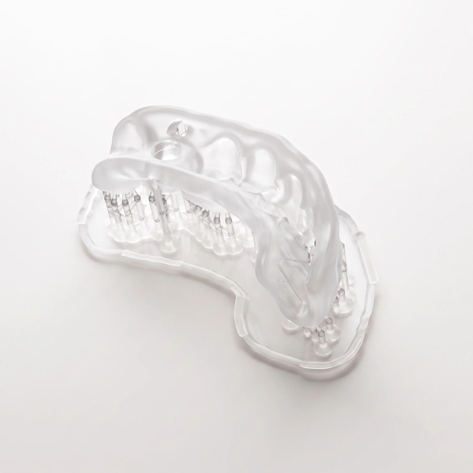 Transparent dental surgical guide printed with Surgical Guide Resin Pro