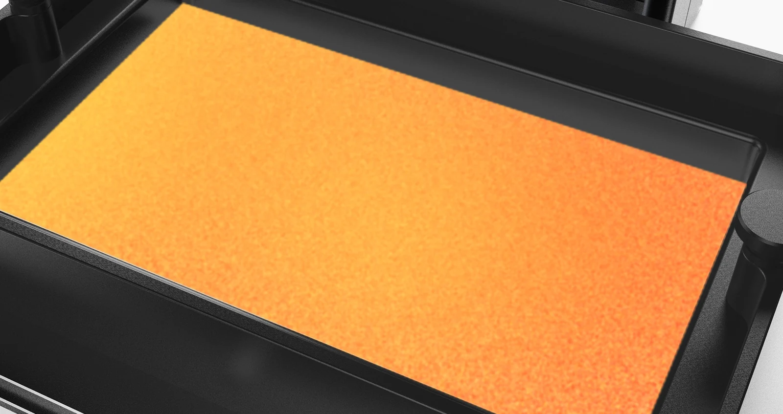 Close-up of the DJ68 textured build surface