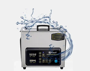 PioNext CD-X3 ultrasonic cleaner with a stainless steel housing and digital controls