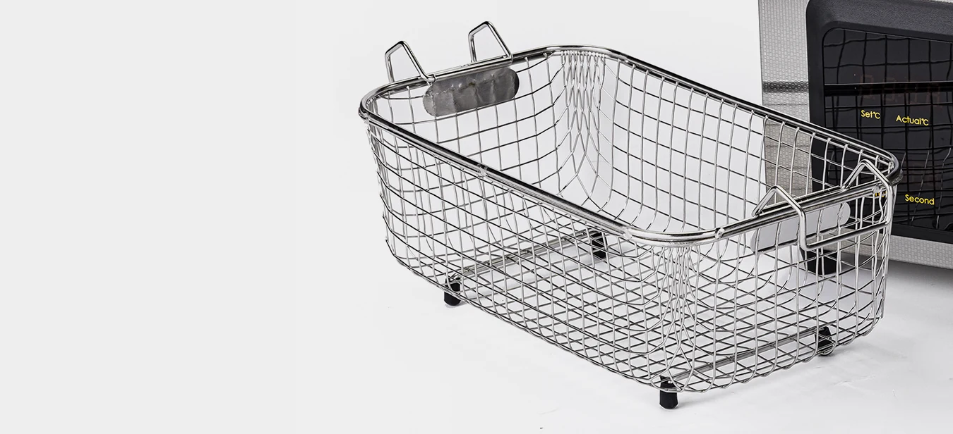 Removable wire cleaning basket for the CD-X3 ultrasonic cleaner