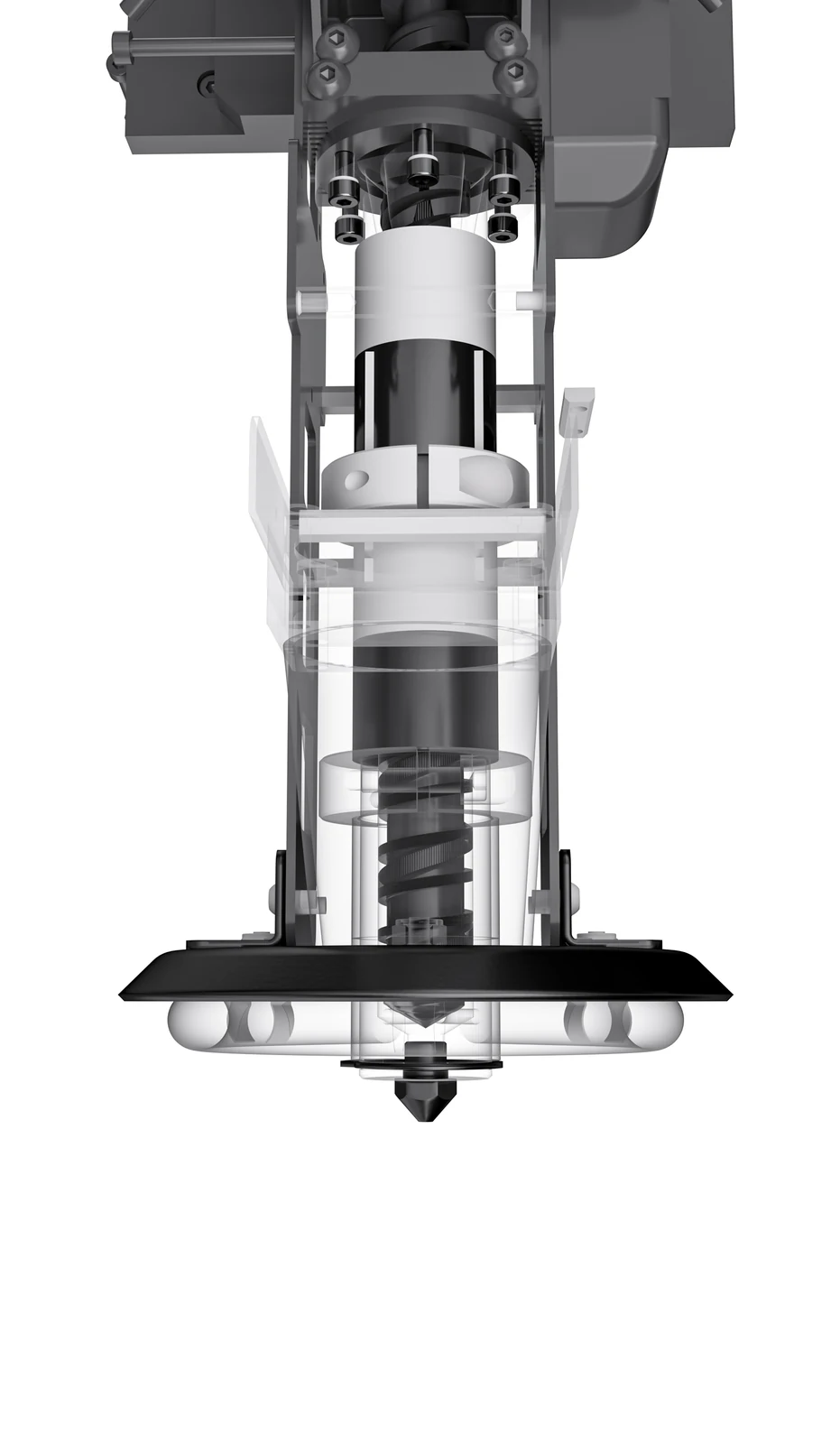 G12 screw extruder with segmented heating assembly