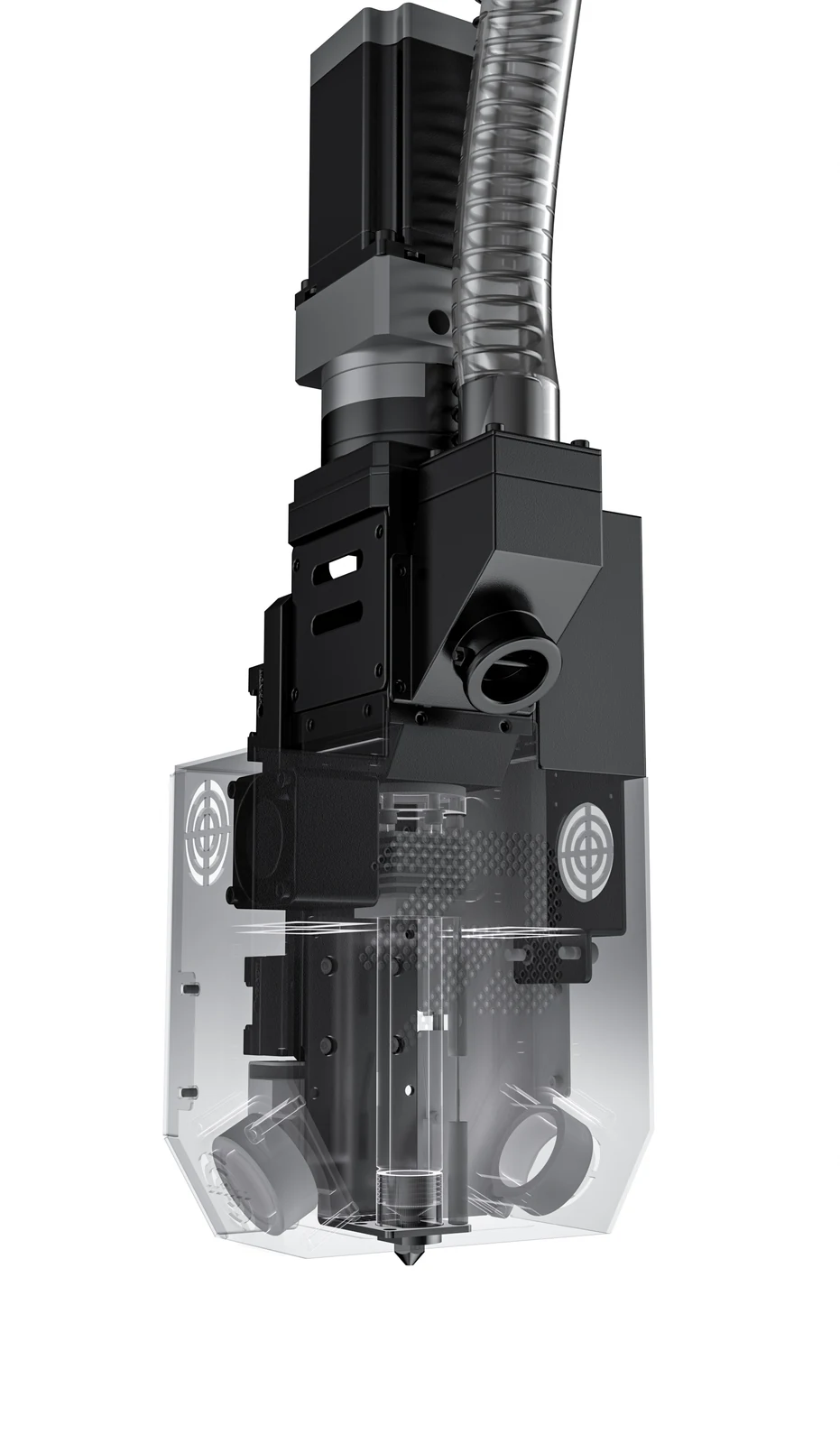 G5Ultra pellet extrusion assembly with motor and nozzle