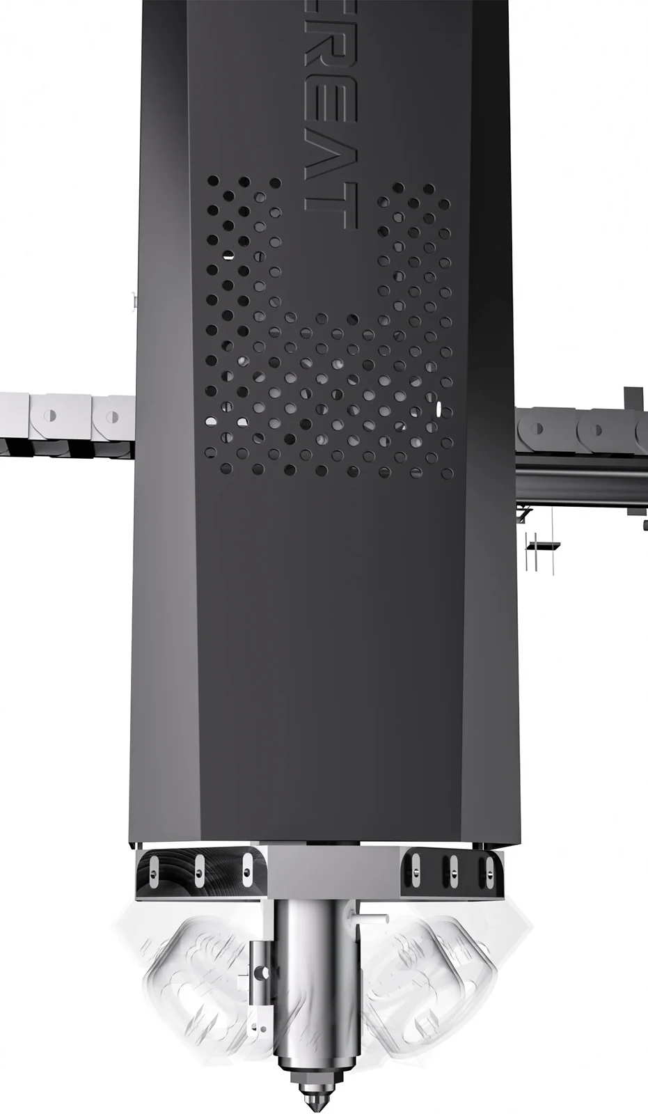 MS01 pellet extruder and high-temperature nozzle assembly